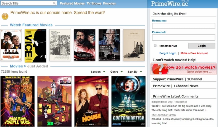 Best 8 Alternatives to PrimeWire to Watch HD Movies